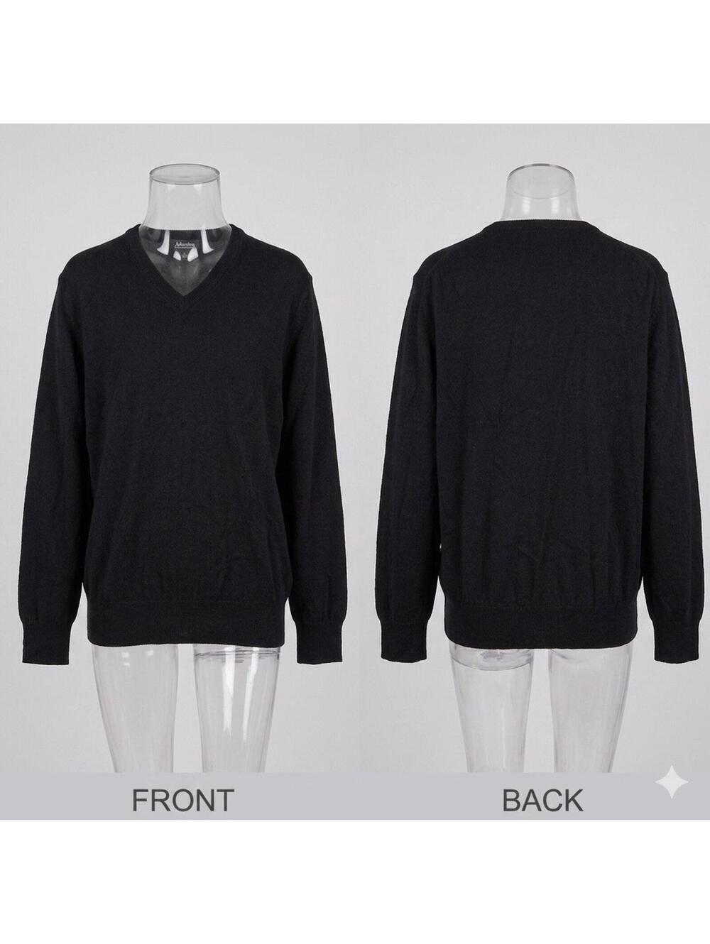 🖤GIORGIOLINI Italian Merino Extra Fine 100% Wool V-Neck Sweater Men’s L 10-2 🖤